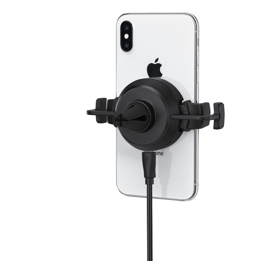 Mophie Car Charger Stream Qi Wireless Vent Mount Made for Apple, Samsung and Other Qi Enabled Smartphones - Black