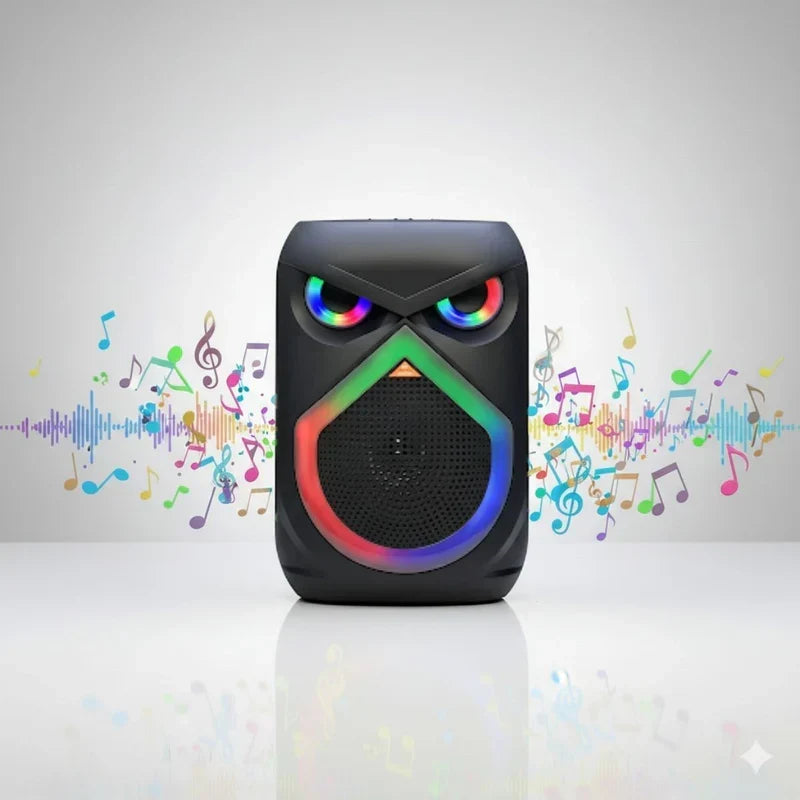 Portable DJ Bluetooth RGB Speaker with Wireless Microphone, Rechargeable, 20 Meter Mic Range, Voice Changer Deep Bass, Karaoke Speaker with Bluetooth 5.0 | Maximum Power: 500W | Karaoke Machine | Voice-Controlled LED Lights | Includes Phone Holder |