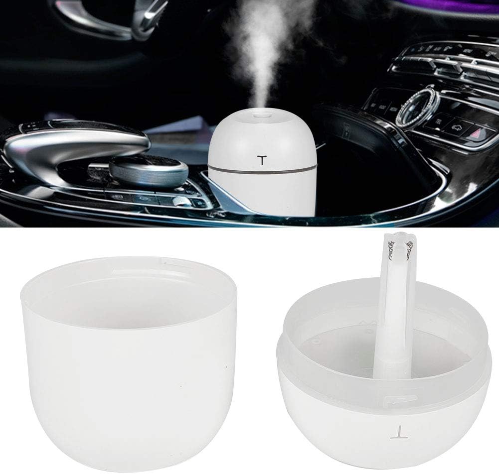 Humidifier, 220ml, White Desktop Humidifier, Mini Aroma Diffuser, USB Powered Air Vaporizer, Essential Oil Diffuser, Cool Mist, Aroma Humidifier for Home, Office, Dorm, Au