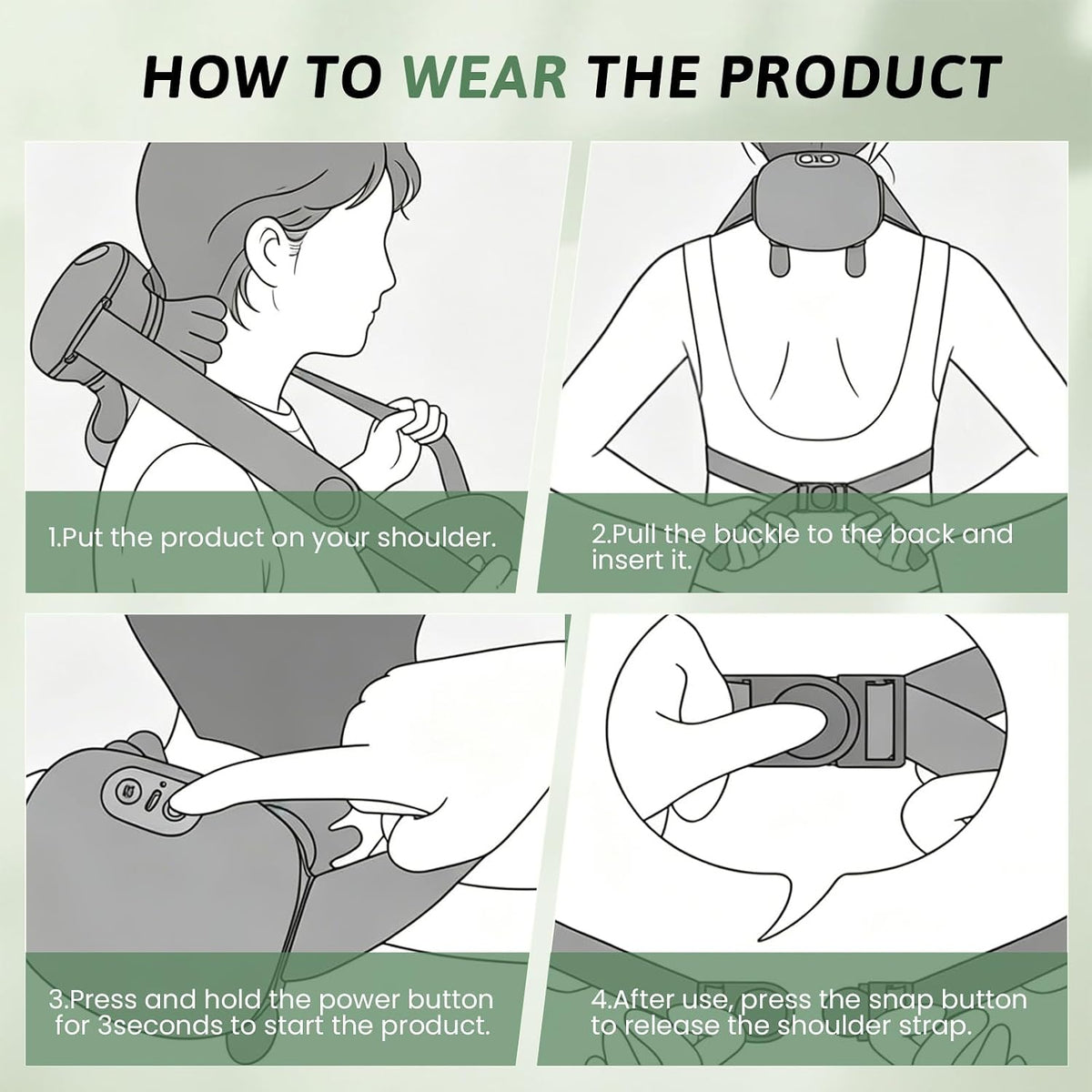 Portable heated massager gift for office, home and travel