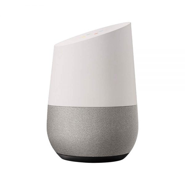 Google Home smart assistant speaker with hands-free voice control