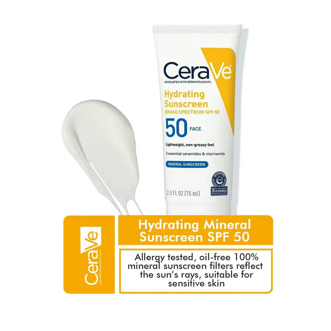 CeraVe 4-in-1 Skincare Kit | Cleanser, Night Cream, Retinol Serum & Sunscreen