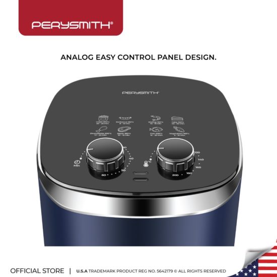 PerySmith 4.2L 3D Air Fryer Ecohealth II Series PS1530 Imported Air Fryer Oil-free Electric Air Fryer Multifunctional Cooking