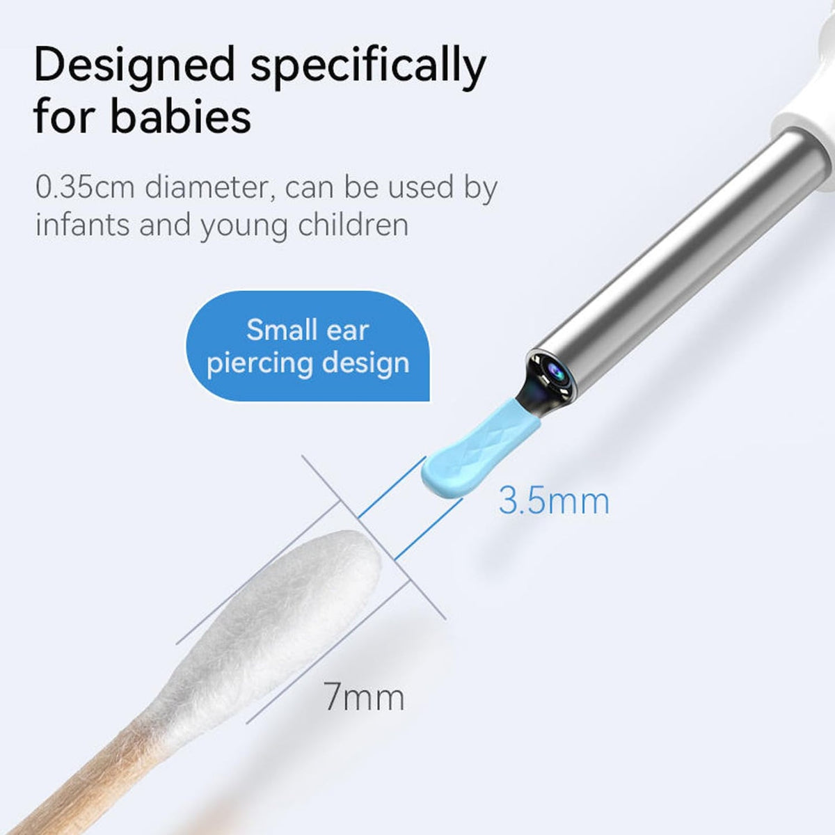 Ear cleaner design for smaller ear canals