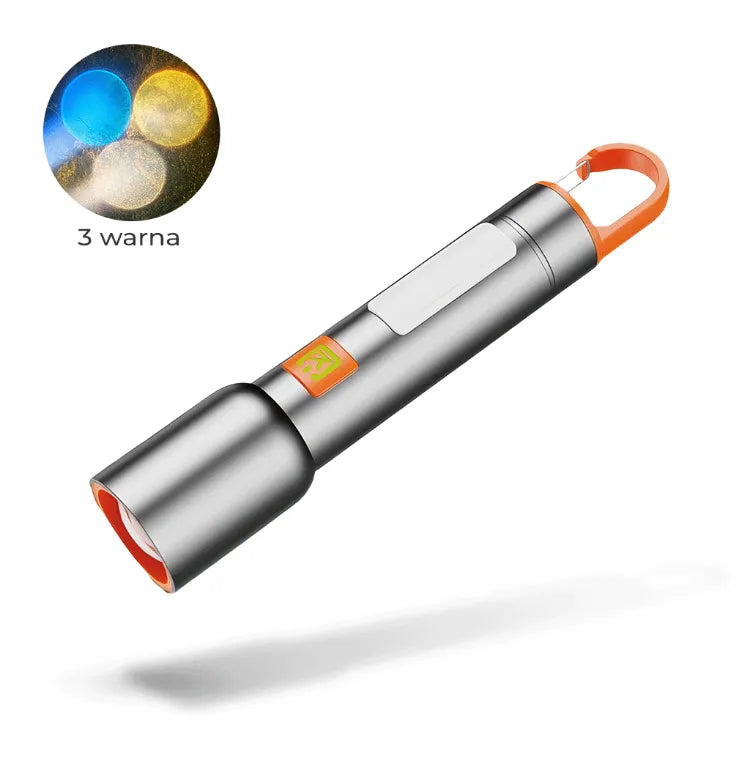 New High-Power Flashlight - 7 Mode Portable Troch , 300LM Super Bright, and Durable, a Great Outdoor Helper for the Whole Family