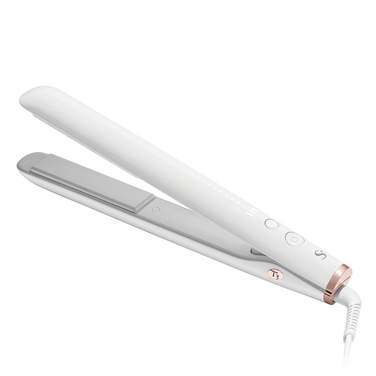 Like A New T3 SinglePass StyleMax Professional 1" Ceramic Flat Iron with Custom Heat Automation, 9 Heat Settings, Longer Ceramic Plates, for Straightening, Waving, Curling & Styling