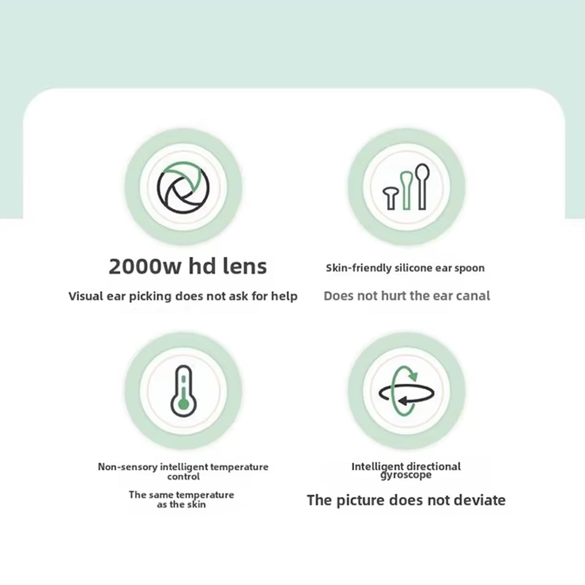 Ear wax cleaner tool kit with 1080P camera WIFI & LED Light Rechargeable portable Baby Children adults gift gadget for IOS & Android (multicolour)
