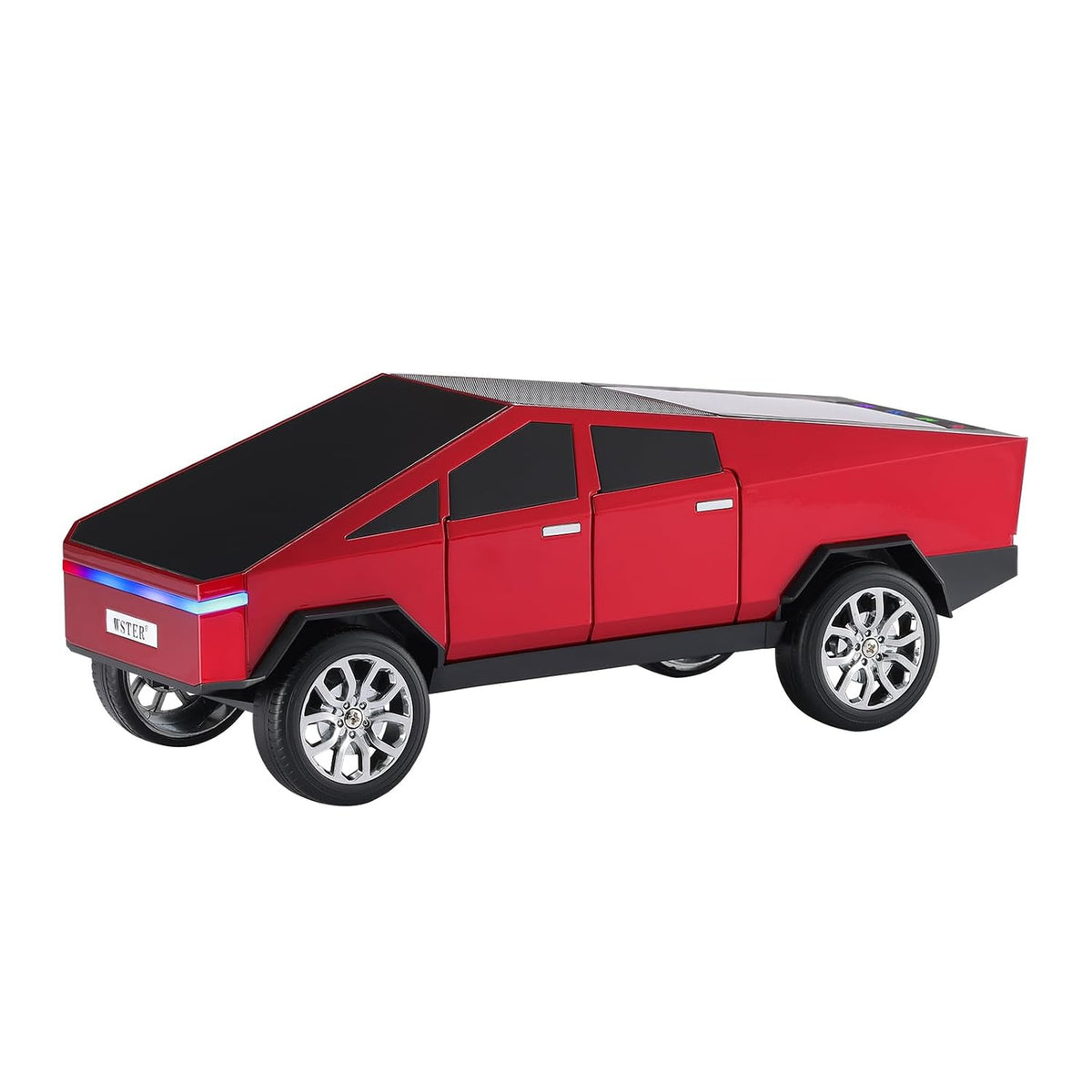 WSTER WS-580 Cybertruck Bluetooth Speaker, Tesla cybertruck – LED Display, TWS Stereo, FM Radio, USB/TF Card, Hands-Free Calling
