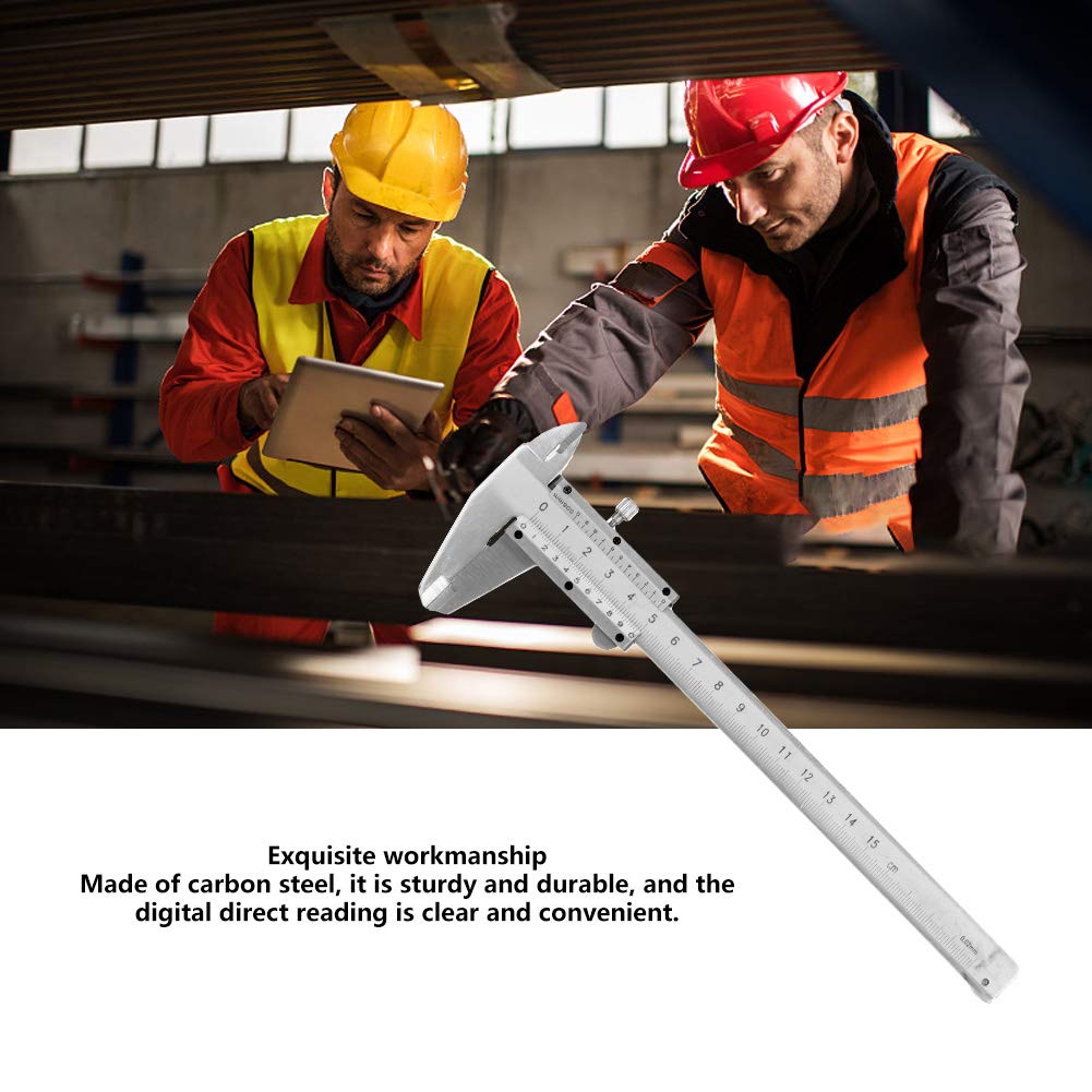 0.02MM Precision Vernier Caliper Vernier Measuring Tool Metal Vernier Caliper Convenient for Vernier Measuring Tool for Archaeological Measurement
