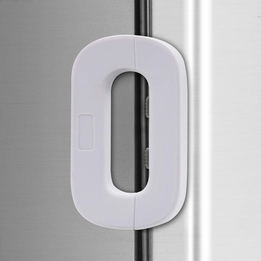White Home Refrigerator Fridge Freezer Door Lock -Baby Safety Child Lock,Latch Catch Toddler Kids Child Cabinet Fridge Locks,Easy to Install and Use 3M Adhesive no Tools Need or Drill (1PACK White)