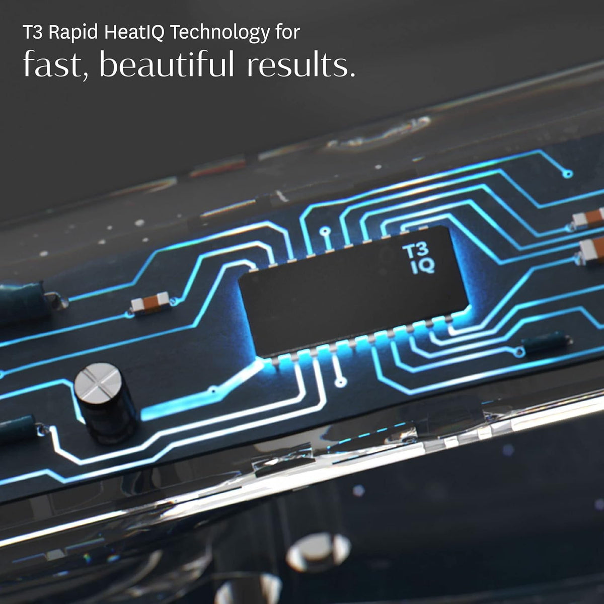 Like A New T3 Smooth ID 1” Flat Iron with Touch Interface - Digital Ceramic Flat Iron with Interactive HeatID Technology for Automatic Heat Setting Personalization