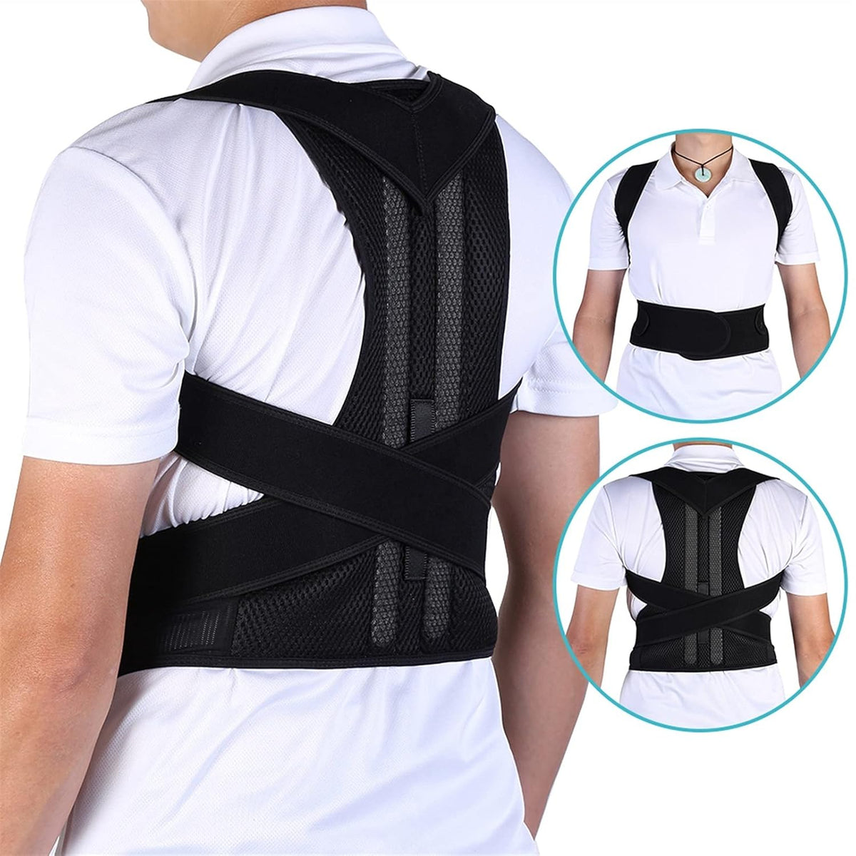Posture Corrector Adjustable Posture Corrector Back Support Strap Shoulder Lumbar Waist Spine Brace Pain Relief Posture pedic Belt charitable