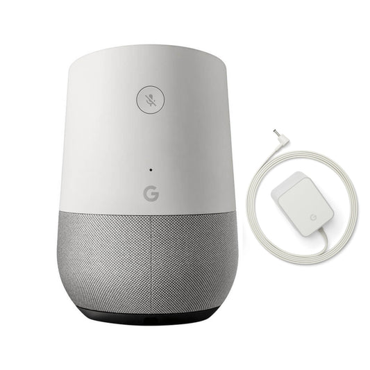 Google Home smart speaker with Google Assistant light grey and white