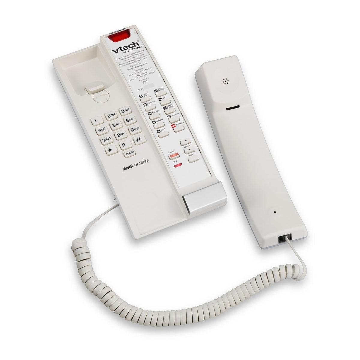Vtech 1-Line Contemporary Analog Accessory Petite Phone CTM-A241P