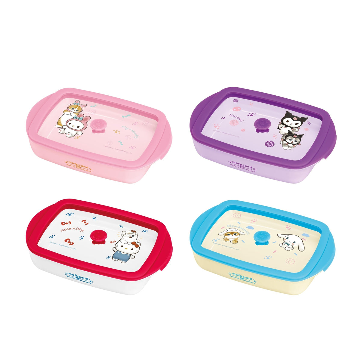 Hello kitty air tight food container 800ml capacity borosilicate glass 0° to 180° temperature tolerance Food grade material microwave and oven safe