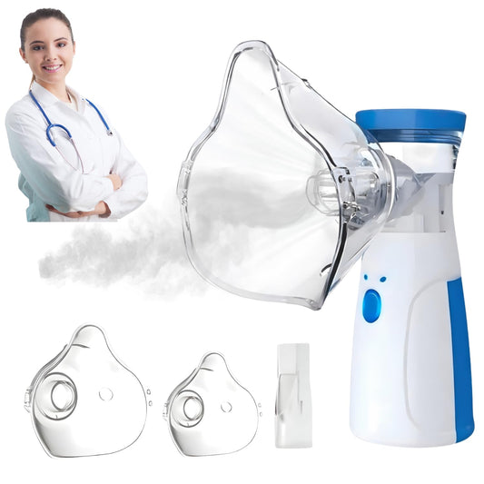 Nebulizer, Portable Mesh Nebulizer for Adults & Kids, Handheld Nebulizer with Low Noise, Fast Mist Therapy for Cough, Cold & Asthma, Portable Nebulizer for Home Use, Nebulizer, Mesh Inhalators - Gulybaba - Genuine products online Marketplace in Pakistan