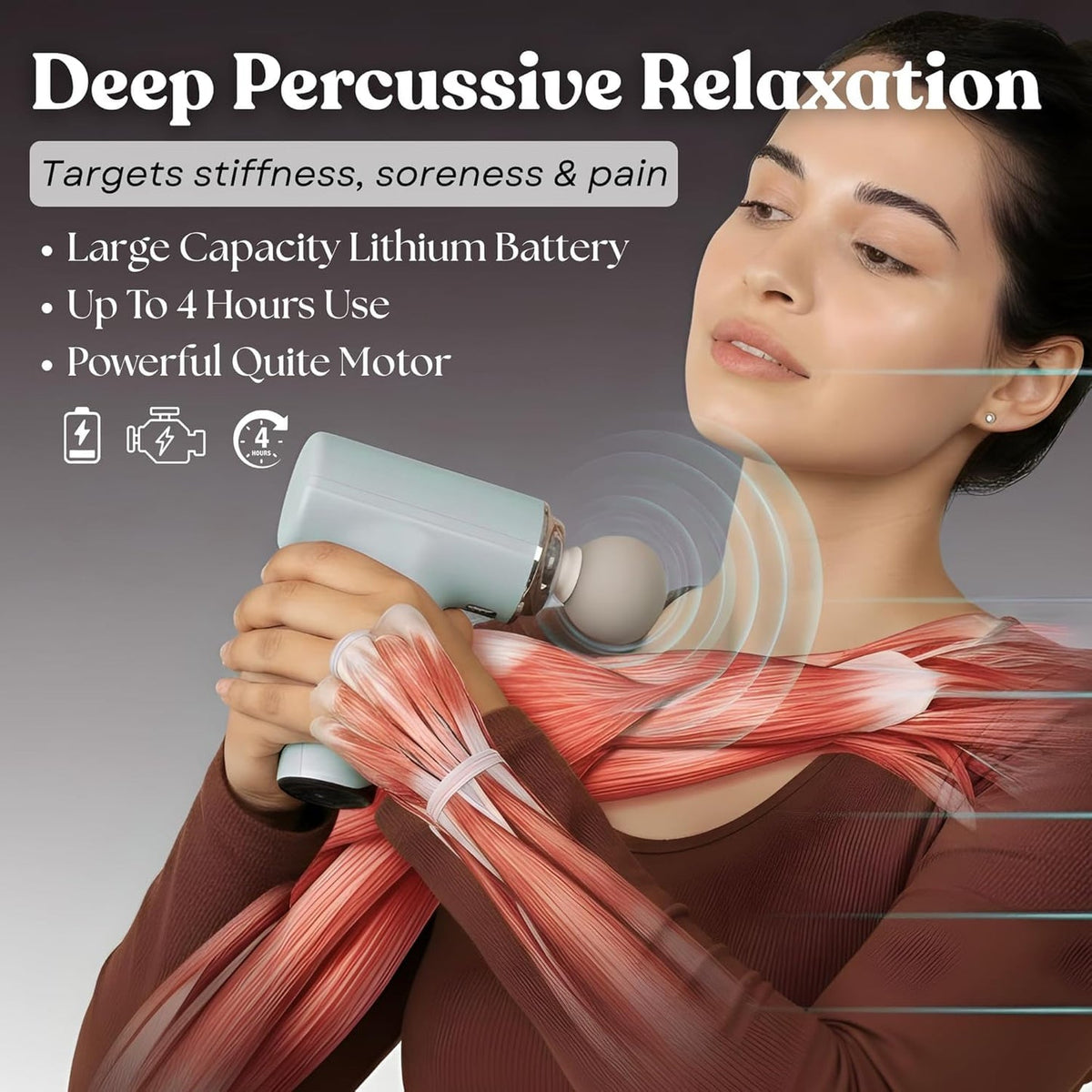 Portable massage gun